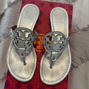 COPY - Silver Tory Burch Miller Sandals